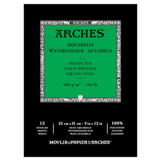 Michaels, Arches® Cold-Pressed Watercolor Pad – Category: Paper Pads